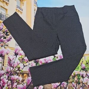 Joseph Ribkoff Black and White Polka Dot Pants Size 8